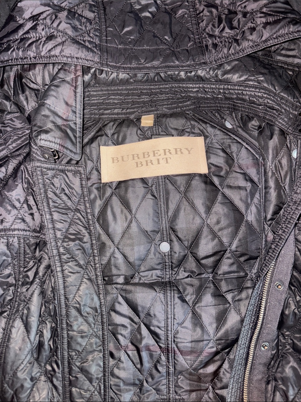 Burberry Brit Quilted Black Women's Puffer Jacket